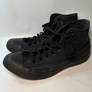 all black chuck taylor all stars converse high top size 10 mens